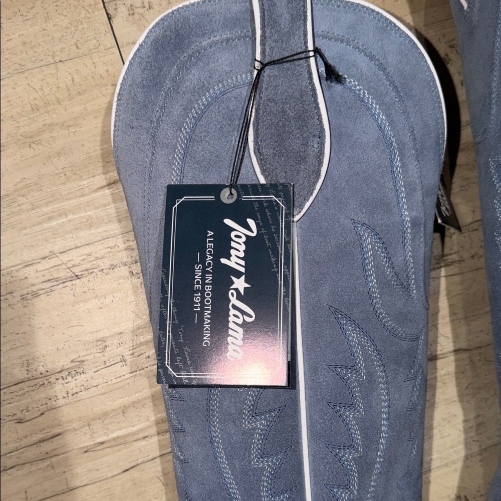 Tony Lama Tan Leather Sole Women Boots - Picture 2 of 5